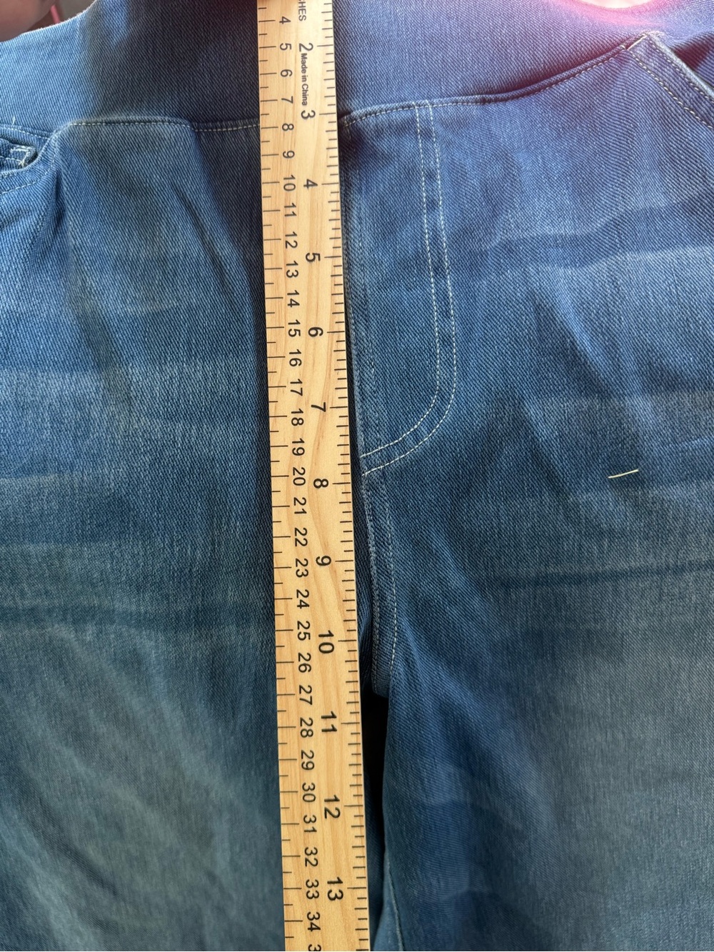 Wide-Leg Pull-On Jeans in Blue — Comfortable Everyday Style - Picture 12 of 16